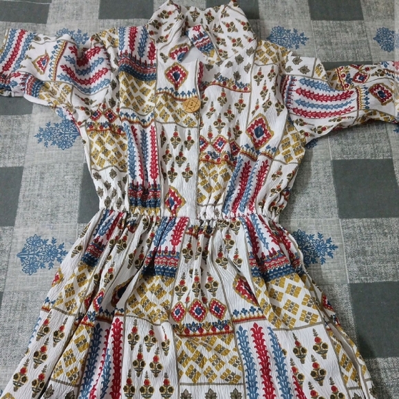 Imported Trendy Printed Dress - Picture 2 of 4